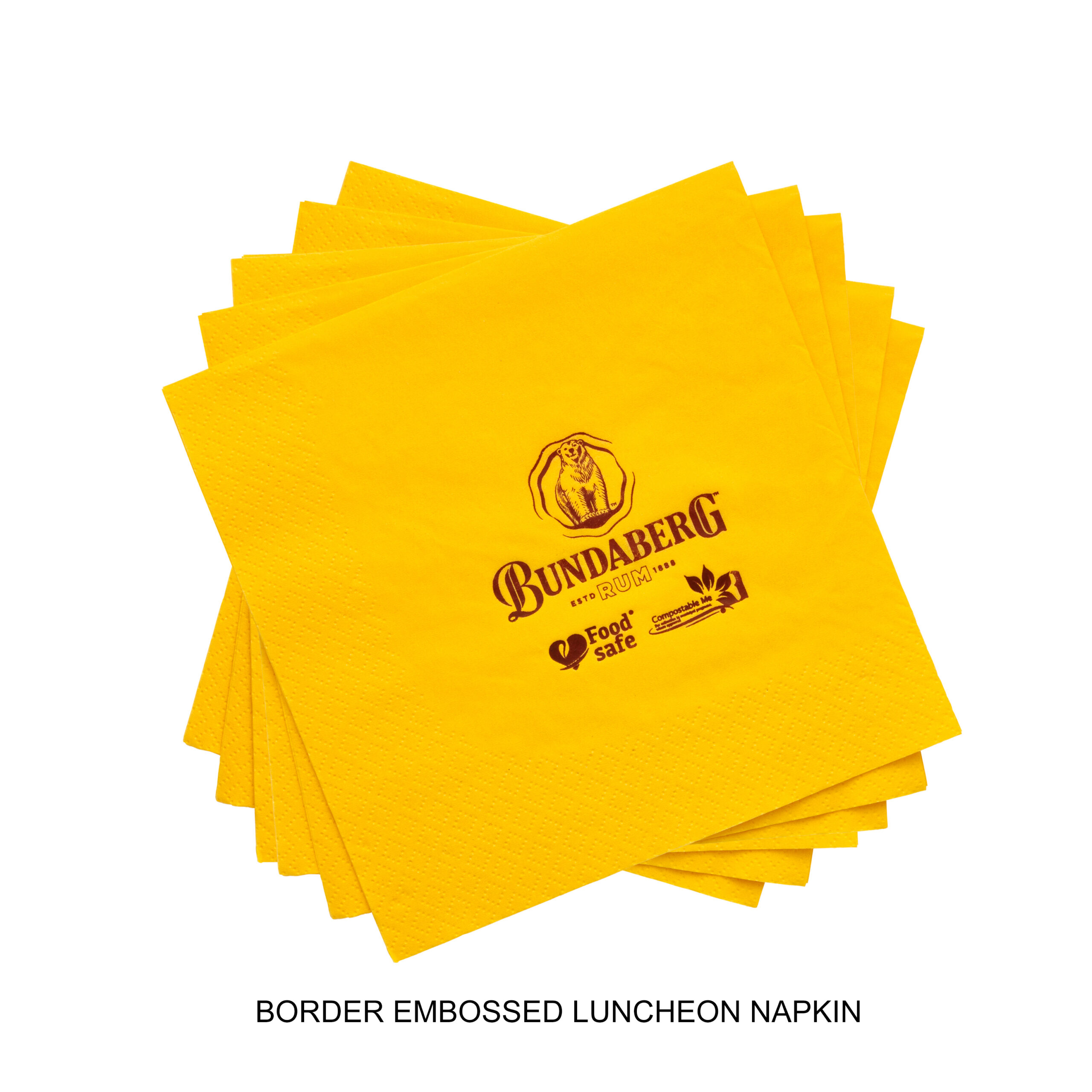 Copy of Border Embossed Luncheon Napkin-Stacked